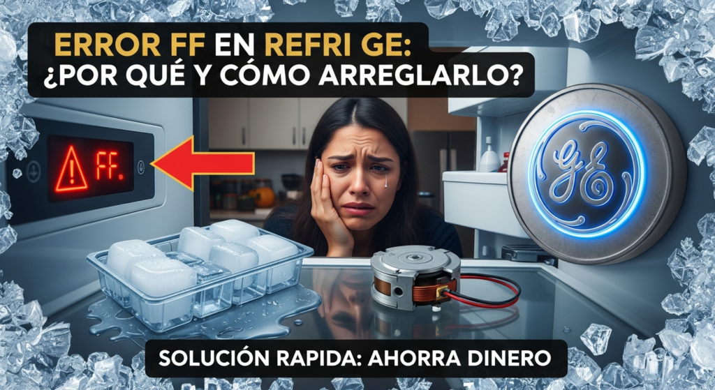 Por qué en mi Refrigeradora GE figura el Error FF
