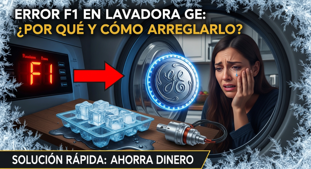 Código de error F1 en lavadora General Electric solución